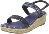 Apepazza Women's Guadalupa Espadrille Sandal,Blue,38 EU/8 M US