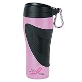 Trudeau Corona DW Pink BCRF 16oz Travel Mug