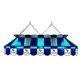 Imperial Tennessee Titans Licensed 40-Inch Rectangular Stained Glass Billiard Table Light
