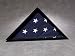 Flag Display Small w/Black Frame Clear Front