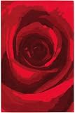 Blossom Rug I, 36"x56", RED