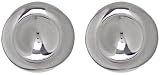 Sterling Silver Round Concave Center Clip On Earrings