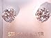 925 Sterling silver round cz stud Earrings NEW