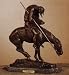 END OF THE TRAIL UNIQUE HANDMADE BRONZE SCULPTURE STATUE BY FREDERIC REMINGTON MONUMENTAL SIZE 5 FT HIGH