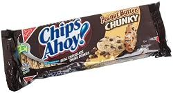 Chips Ahoy! Peanut Butter Chunky Chocolate Chip Cookies, 14-Ounce Packages (Pack of 4)