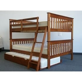 Bunk Bed - Full over Full Expresso with Trundle