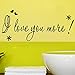 Wall Sticker, Hatop I Love You More Wall Sticker Letters Words Baby Kids Room Bedroom Art Wall Decor