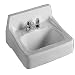 Crane Plumbing 1412V Harwich Vitreous China Rectangular Centerset Wall-Mounted Lavatory