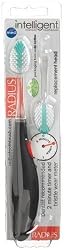 Radius Intelligent Manual Toothbrush, Medium Bristles, Adult, 1 Toothbrush +  Refill,  Colors May Vary (Pack of 3)
