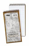 TOPS Second Nature Steno Notebook, 4 x 8 Inch, Gregg Rule, Recycled, 70 Sheets, White (74130)