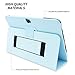 Nexus 10 Case, Snugg - Baby Blue Leather Smart Case Cover Google Nexus 10 Protective Flip Stand Cover with Auto Wake/Sleep