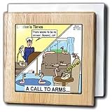 A Call To Arms - 6 Inch Tile Napkin Holder