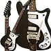 Epiphone Worn 1966 Wilshire with Tremotone Electric Guitar Worn Black