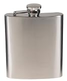 Flachmann, Edelstahl, chrom matt, 8 OZ, 225 ml