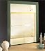 Semi-Frameless Tub Shower Enclosure Clear Glass , Almond Finish Height 57'' Width 44-48
