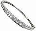 1.70ct VS Ladies Round Flower Style Diamond Bangle title=