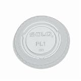 Solo  1-Ounce Plastic Portion Cup Clear Lids, 100-Count Packages (Pack of 50)
