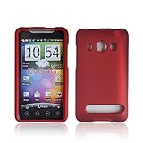 Rubber Hard Case Cover for HTC EVO 4G Red J41