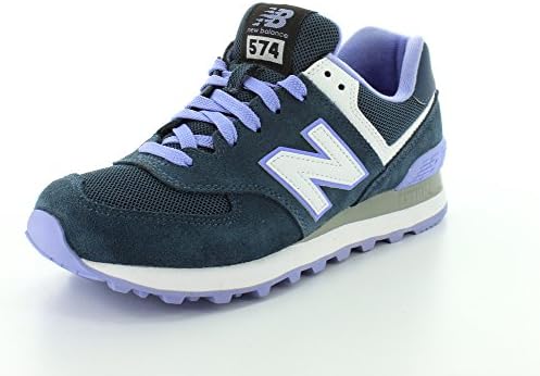 New Balance Women's WL574 Core Plus Collection Running Shoe, Blue/Purple, 8.5 B US
