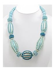 Wood Necklace In Zinc