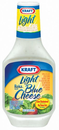 Kraft Dressing, Light Roka Blue Cheese Reduced Fat Dressing, 16-Ounce Bottles (Pack of 6) by Kraft