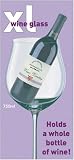 XL Jumbo GIANT WINE GLASS bar HOLDS A WHOLE BOTTLE of WINE stemware bar