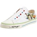 Ed Hardy LR Dragon Off White Leinensneaker, off white