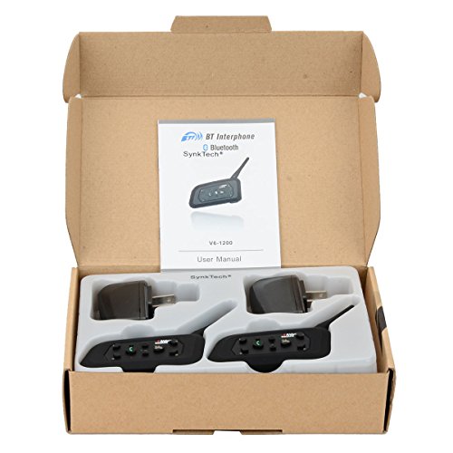 Aokotech® Waterproof Bluetooth Dual Intercom System for Motorcycles