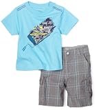 Kenneth Cole Baby-Boys Infant 2 Piece Blue Short Set