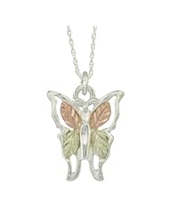 Black Hills Gold by Coleman Sterling Silver Butterfly Necklace