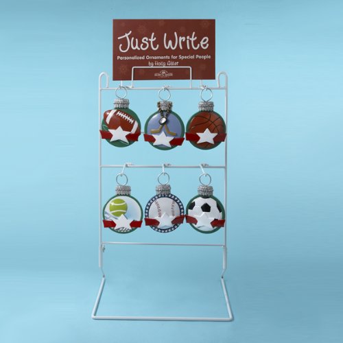 Get Pack of 60 Sports Round Disc Christmas Ornaments for
Personalization 5" with best price