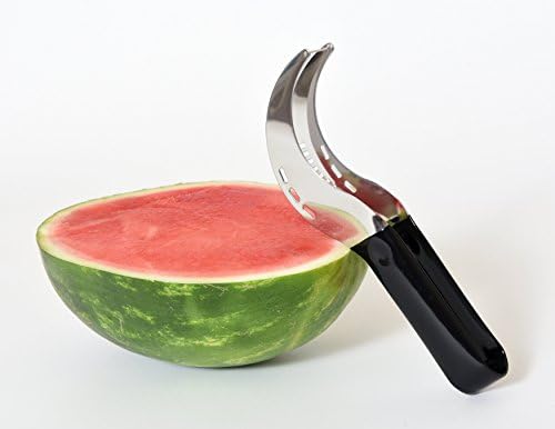 Watermelon Slicer, Server, &amp; Corer By IMN - Durable Stainless Steel Cutter - Flawless Knife For Fruit, Cantaloupe, &amp; Honeydew Melons