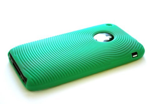 Apple iPhone 3G Premium Silicone Protective Skin Case (Green)