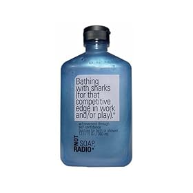 Not Soap, Radio Bathing with sharks (for that competitive edge in work and/or play) bath/shower gel 12.17-Ounce
