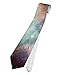 TOOLOUD Space All Over Printed White Neck Tie All Over Print