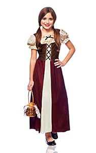 Costume Culture Women's Peasant Girl Costume, Burgundy, Large
