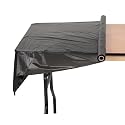 40In x 100Ft. Roll Disposable Plastic Table Cover Black