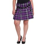 Tripp - Purple Plaid XStrap Skirt
