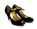 AUTHENTIC COACH JOLEY SOFT SUEDE/PATENT LEATHER PUMP A3155 Black (8.0)