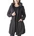 Promod Weicher Parka mit Ballonkragen Schwarz 38