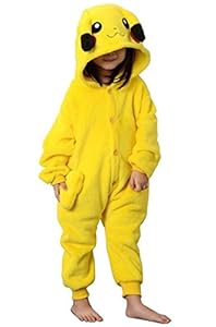 YiTao Deal Anime Pokemon Pikachu Romper Pajamas Costume Cosplay Outfit (Children Size M)