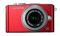 OLYMPUS マイクロ一眼 PEN Lite E-PL3 レンズキット レッド E-PL3 LKIT RED