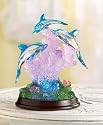 Light up Dolphins Animal Sculpture Led Lamp Lighting