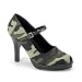 Sexy High Heel 4 Inch Shoe Mary Jane Camouflage Fabric Cammo Military Army Costume Accessory