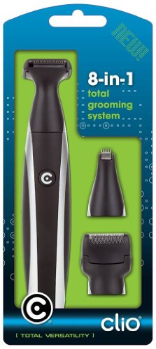Clio Designs 3021 8-in-1 Total Grooming System, Black/silver