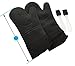 Gizmo Silicone Oven Mitts - Best For Cooking in The Kitchen or on the BBQ - Extra Long - Heat Resistant and FDA Certified - 2 Gloves and 2 Free BBQ Brushes - Makes a Great Gift