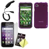 Crystal Purple Hard Case / Cover / Shell, LCD Screen Guard / Protector & Ca ....