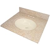 UPC 088969682376 product image for Pegasus PE68237 37-Inch Granite Vanity Top with Biscuit Bowl and 8-Inch Spread,  | upcitemdb.com