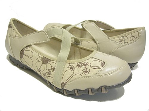 Funky Flats Sneaker Sole Criss-Cross Elastic Straps Picture