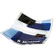 Fused Glass Plate in The Colors of El Salvador, Blue and White w/ Iron Folding Base